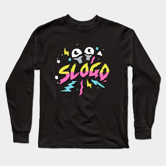 80s style Slogo Logo Long Sleeve T-Shirt by Sketchy